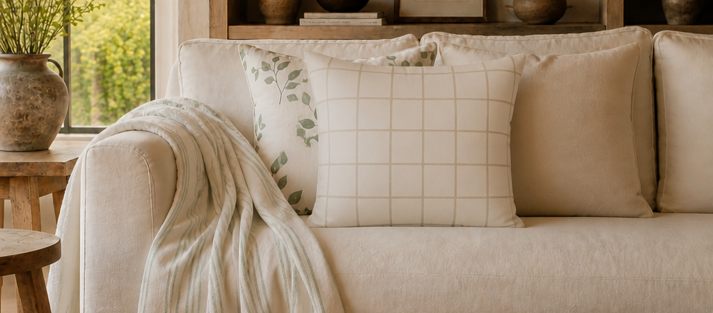 How to Mix and Match Throw Blankets and Decorative Pillows Like an Interior Designer